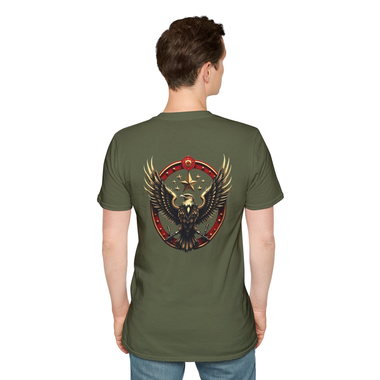 Eagle Emblem T-Shirt — Retro Patriotic Spread Wing Graphic Tee