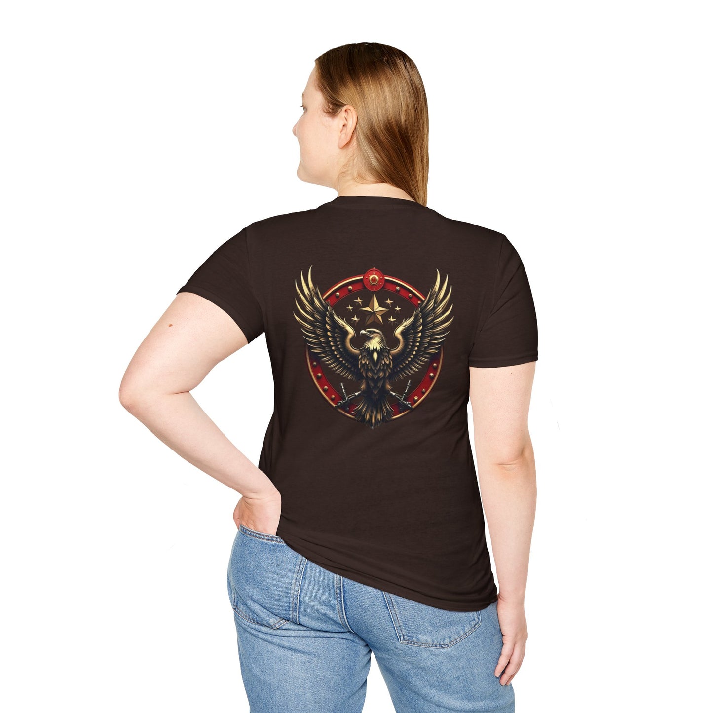 Eagle Emblem T-Shirt — Retro Patriotic Spread Wing Graphic Tee