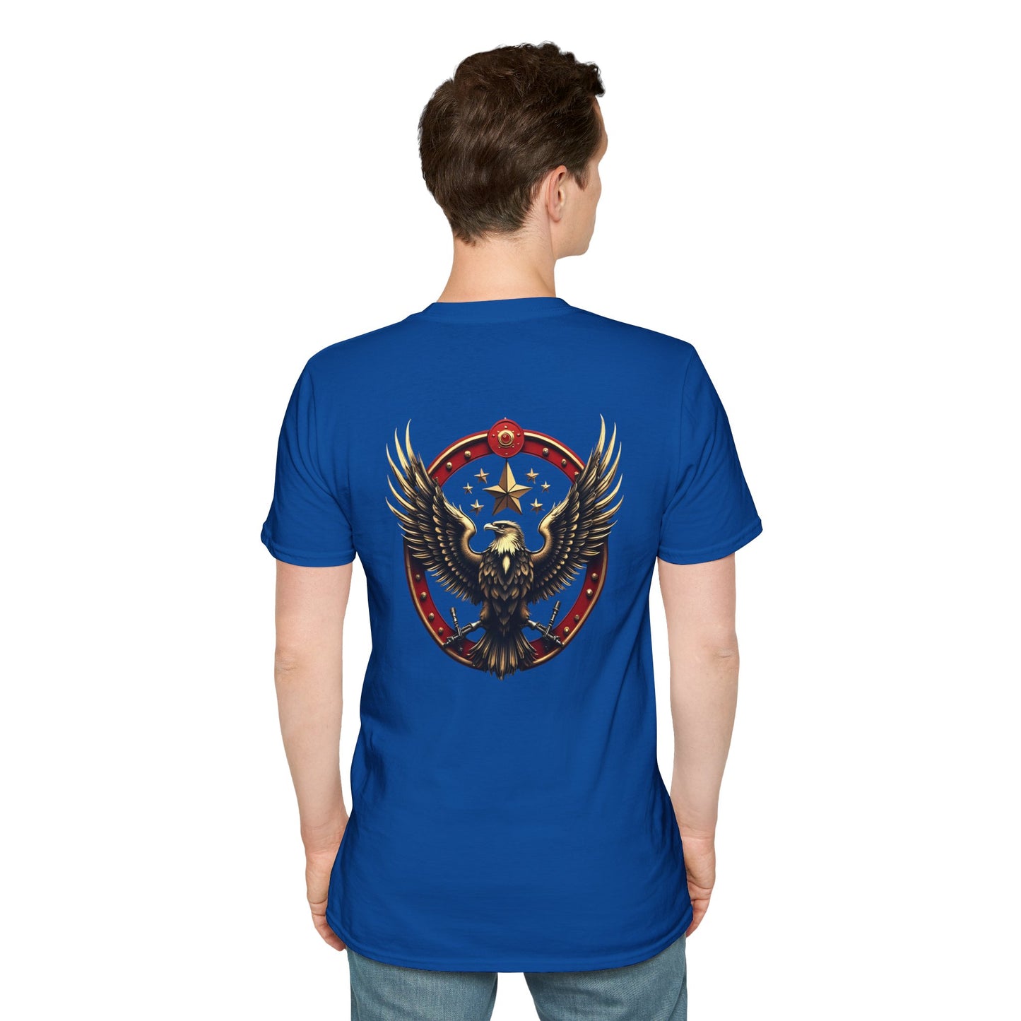 Eagle Emblem T-Shirt — Retro Patriotic Spread Wing Graphic Tee