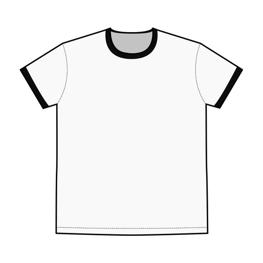 Samurai Graphic Ringer Tee – Men's Vintage Style T-Shirt