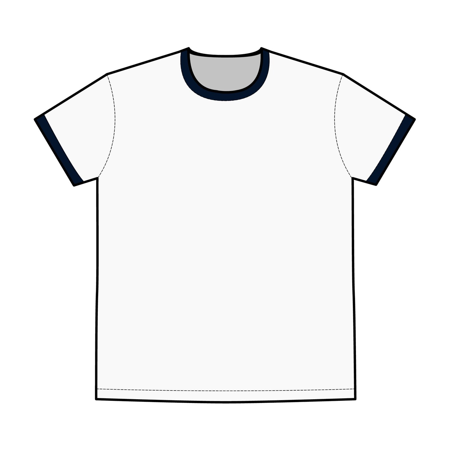 Samurai Graphic Ringer Tee – Men's Vintage Style T-Shirt