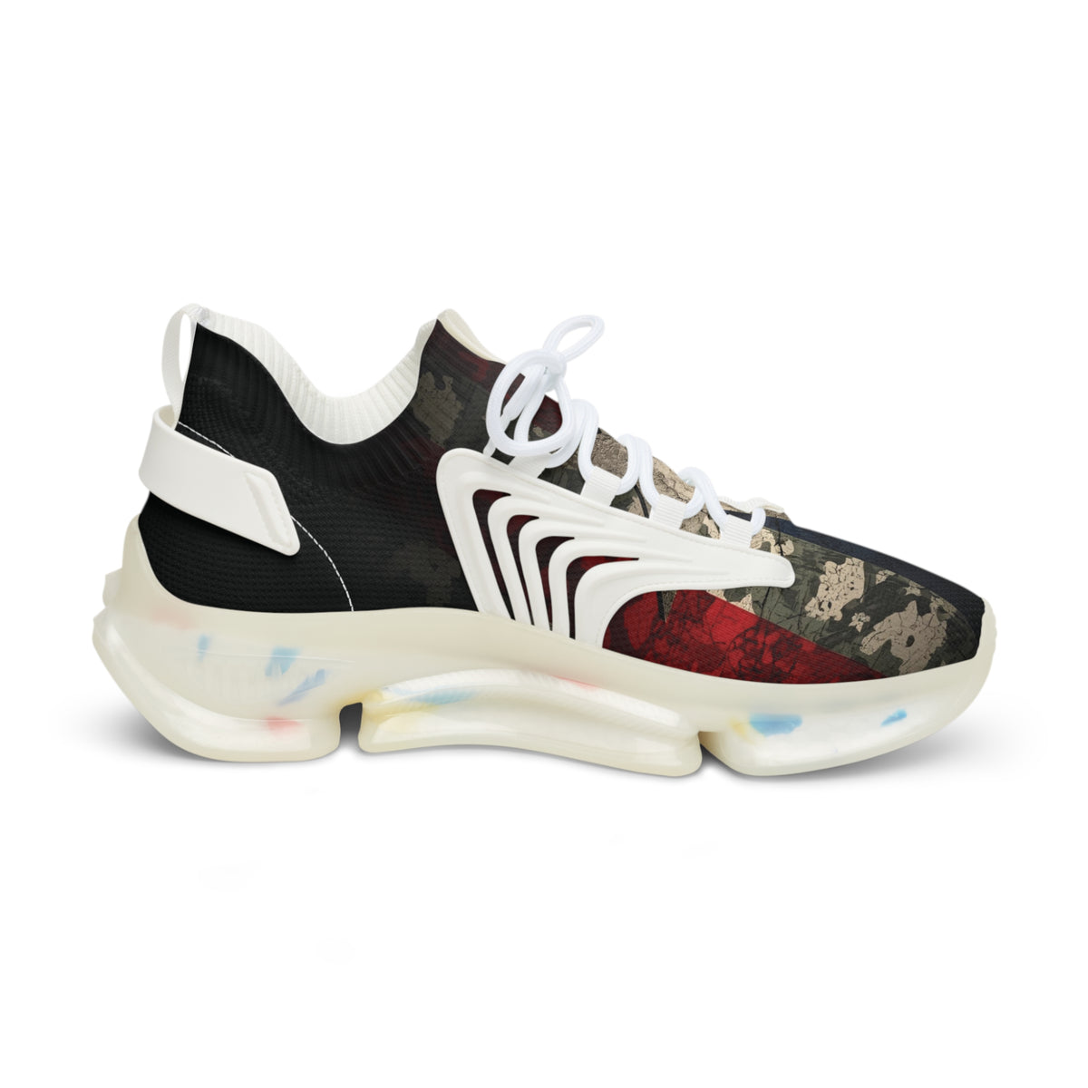 Men's Mesh Sneakers — Vintage American Flag Athletic Shoes