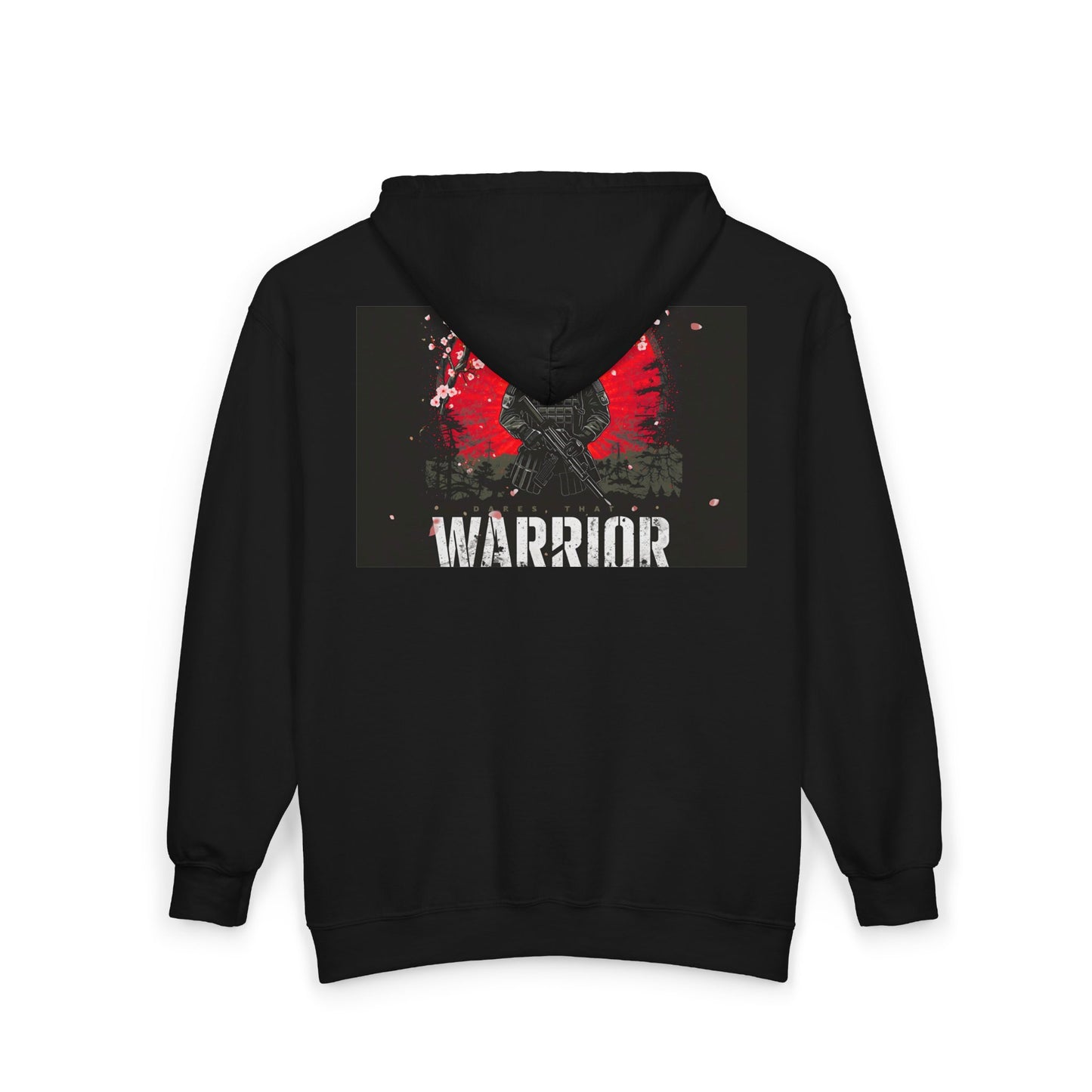 Warrior Unisex Full Zip Hooded Sweatshirt | Bold Design for Strength and Style