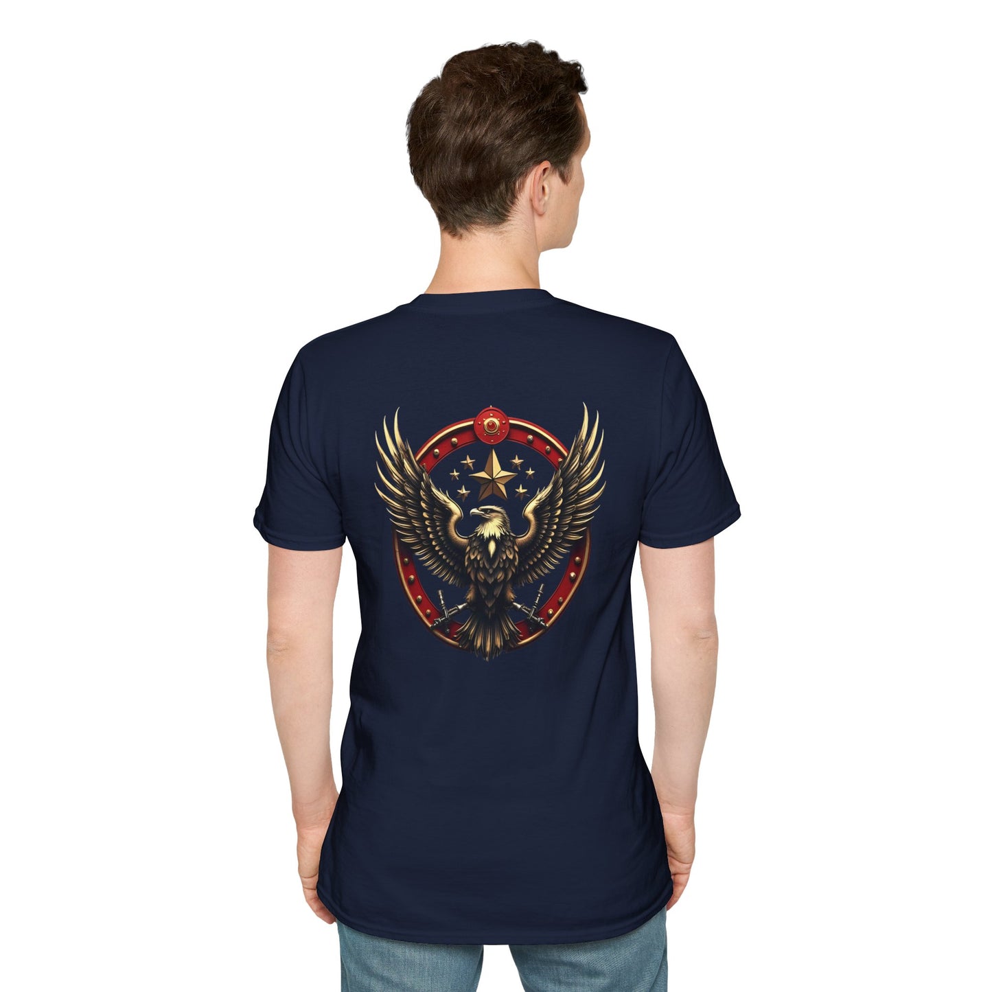 Eagle Emblem T-Shirt — Retro Patriotic Spread Wing Graphic Tee